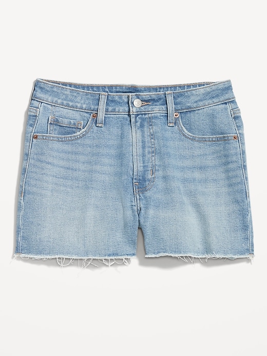 Image number 7 showing, Curvy High-Waisted OG Jean Shorts -- 3-inch inseam