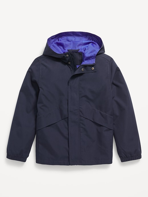 View large product image 1 of 2. Hooded Zip-Front Jacket for Boys