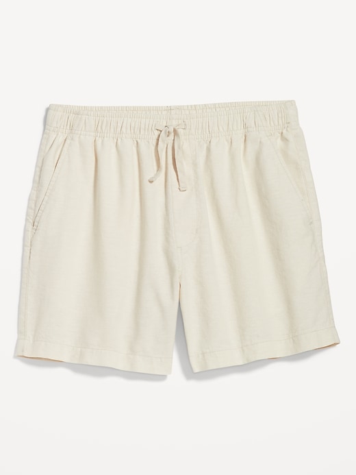 Image number 4 showing, Linen-Blend Jogger Shorts -- 5-inch inseam