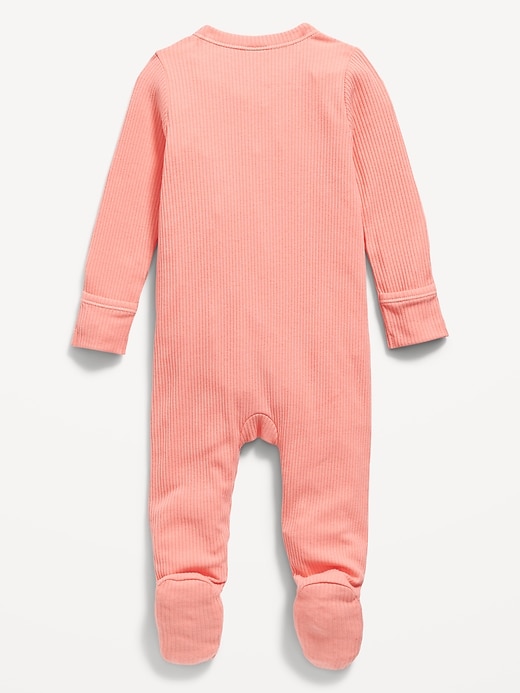 View large product image 2 of 3. Unisex 2-Way-Zip Sleep & Play Footed One-Piece for Baby