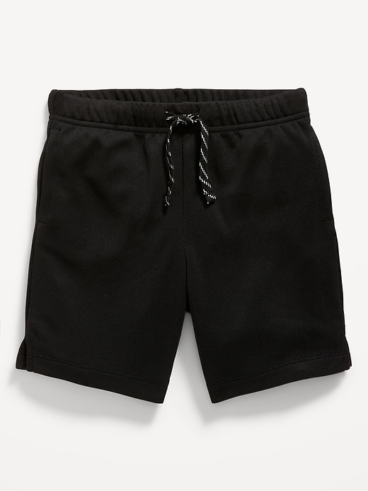 View large product image 1 of 2. Functional-Drawstring Mesh Shorts for Toddler Boys