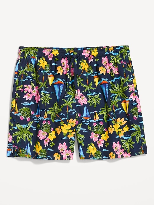 Image number 6 showing, Printed Swim Trunks -- 5-inch inseam