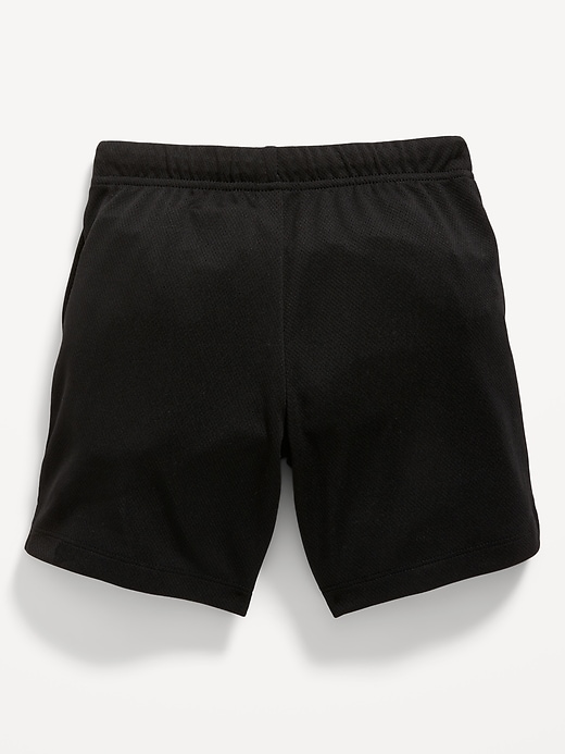 View large product image 2 of 2. Functional-Drawstring Mesh Shorts for Toddler Boys