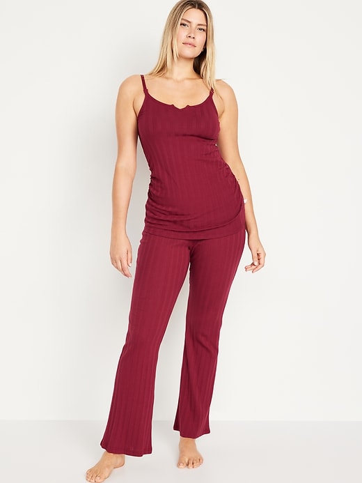 View large product image 1 of 2. Maternity Pointelle Pajama Cami Top and Pants Set
