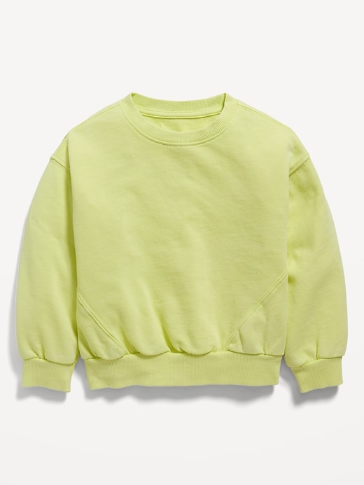 View large product image 1 of 1. Crew-Neck Sweatshirt for Toddler Girls