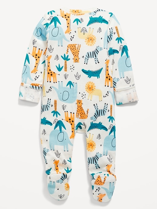 Sleep & Play 2-Way-Zip Footed One-Piece for Baby | Old Navy