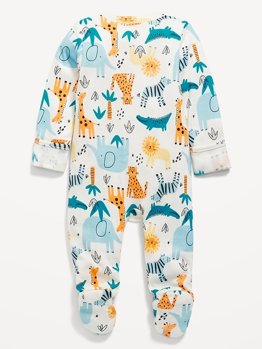 View large product image 2 of 2. Sleep & Play 2-Way-Zip Footed One-Piece for Baby