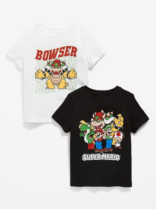 View large product image 1 of 3. Super Mario™ Unisex Graphic T-Shirt 2-Pack for Toddler