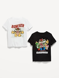 View large product image 3 of 3. Super Mario™ Unisex Graphic T-Shirt 2-Pack for Toddler