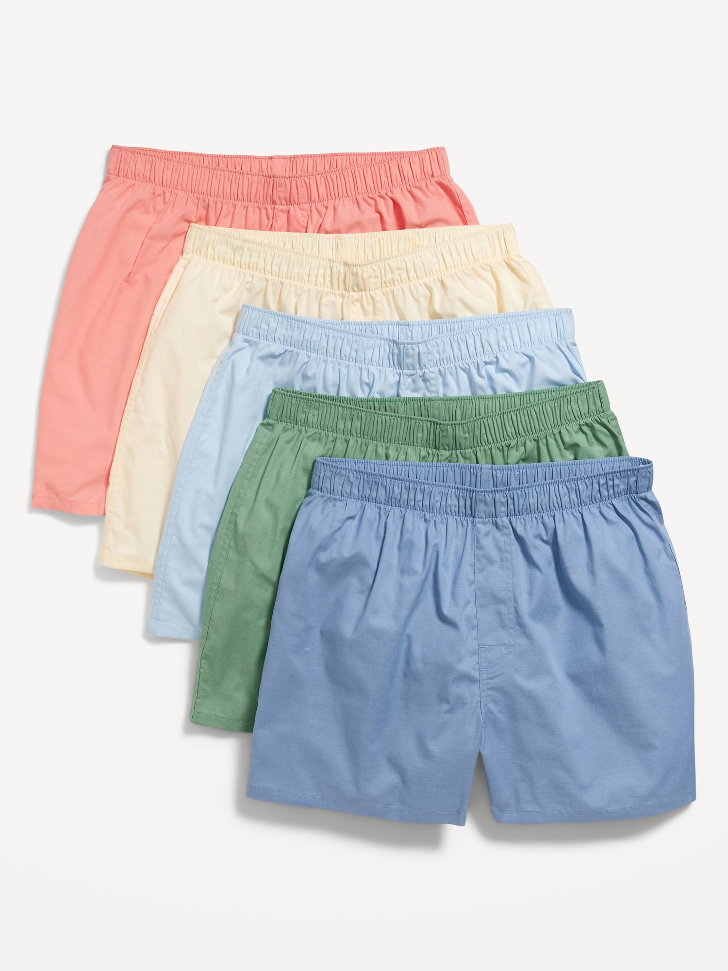 5-Pack Soft-Washed Boxer Shorts for Men -- 3.75-inch inseam