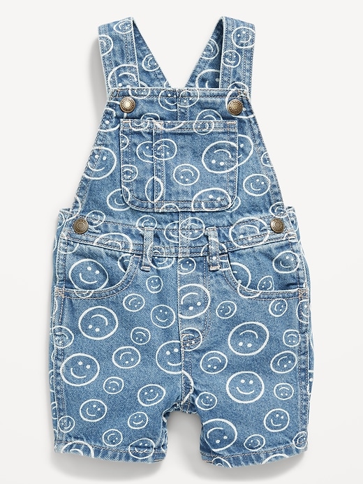 View large product image 1 of 1. Unisex Jean Shortalls for Baby