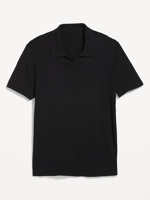 Image number 4 showing, Rib-Knit Polo Sweater