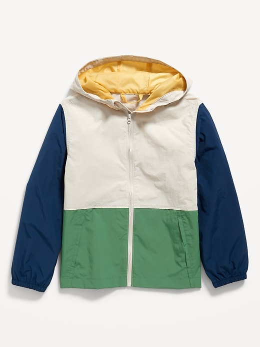 Hooded Zip-Front Water-Resistant Jacket for Boys | Old Navy