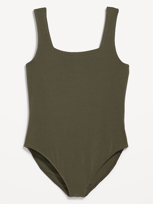 Image number 4 showing, Square-Neck Tank Top Bodysuit