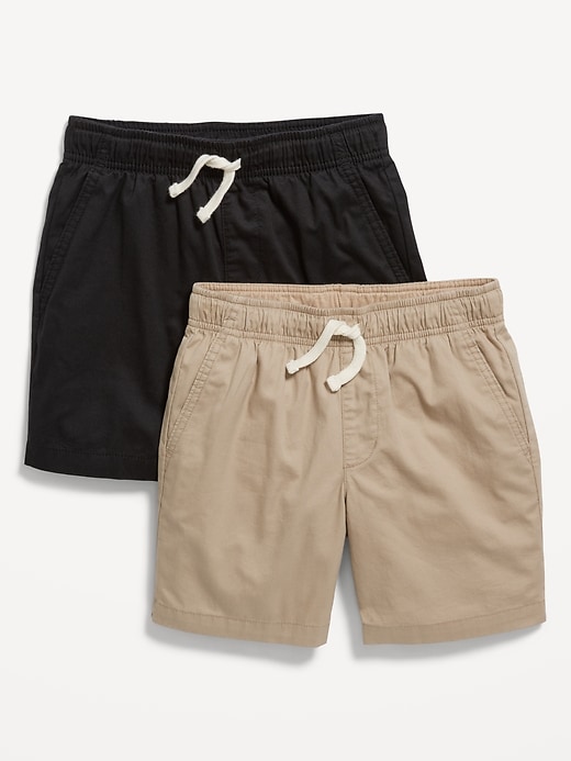 View large product image 2 of 2. Above Knee Twill Pull-On Shorts 2-Pack for Boys