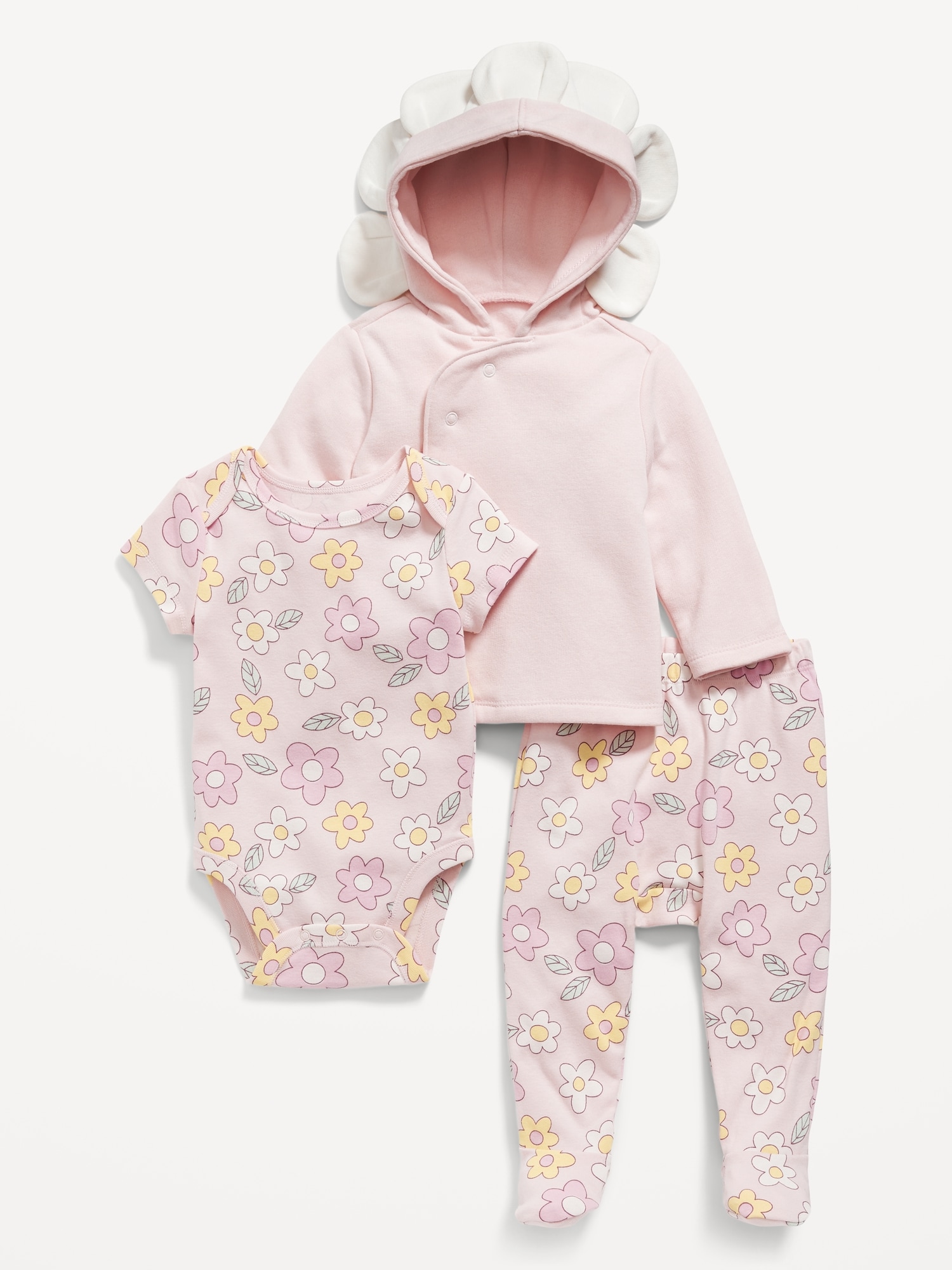 Carter's Baby Girls' Pink Print Snap-Up Sleep & Play Pajamas