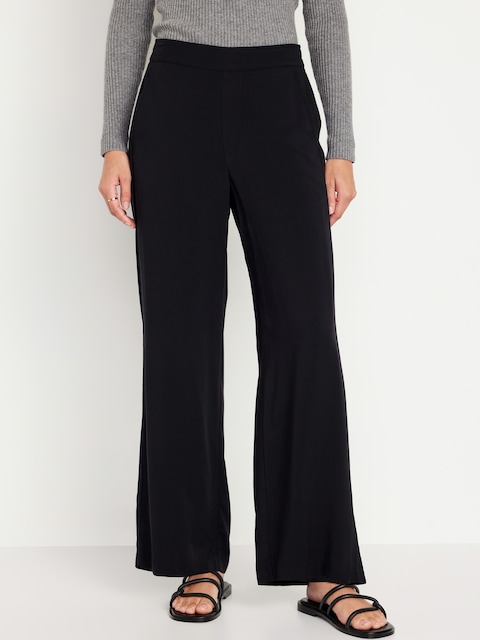 High-Waisted Playa Wide-Leg Pants