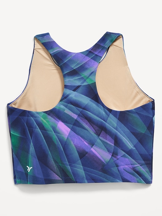Multicolour Padded Sports Bra, crazy print sports bra. Running bra
