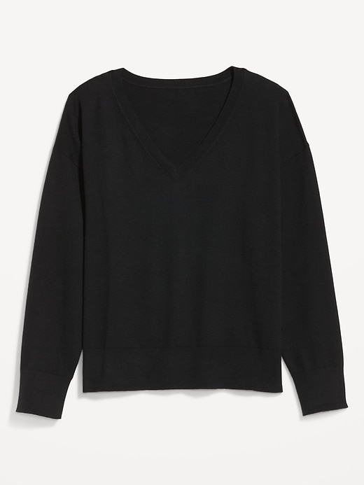 Image number 4 showing, SoSoft Lite Loose V-Neck Sweater