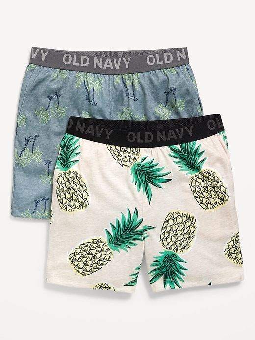 View large product image 1 of 1. Printed Pajama Shorts 2-Pack for Boys