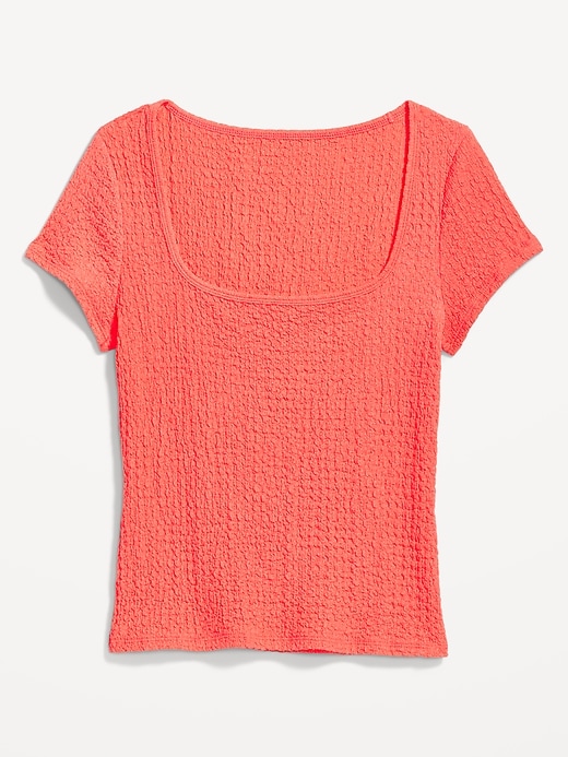 Image number 4 showing, Fitted Square-Neck T-Shirt