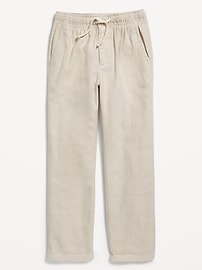 View large product image 4 of 5. Straight Pull-On Linen-Blend Pants for Boys