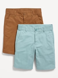 Image number 2 showing, Knee Length Twill Shorts 2-Pack for Boys
