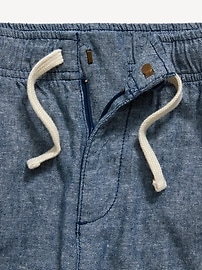 View large product image 5 of 5. Straight Pull-On Linen-Blend Pants for Boys