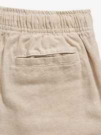View large product image 5 of 5. Straight Pull-On Linen-Blend Pants for Boys