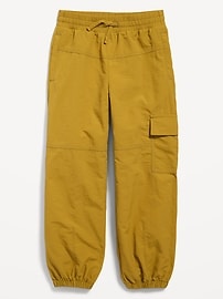 View large product image 4 of 4. High-Waisted Cargo Performance Pants for Girls