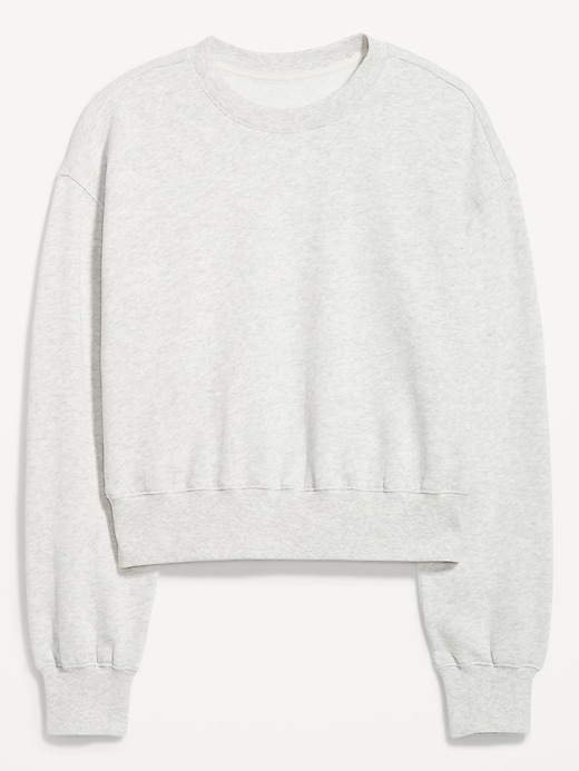 Image number 4 showing, Drop-Shoulder Crop Sweatshirt