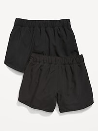 View large product image 3 of 3. Ruffled Dolphin-Hem Run Shorts 2-Pack for Girls
