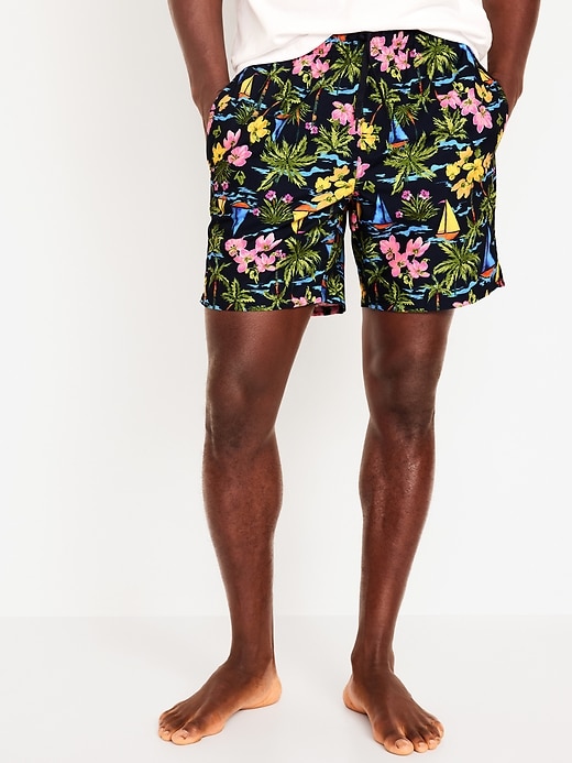 Printed Swim Trunks 7 inch inseam Old Navy