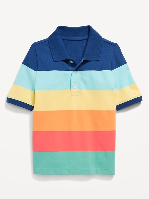 View large product image 1 of 1. Printed Short-Sleeve Polo Shirt for Toddler Boys