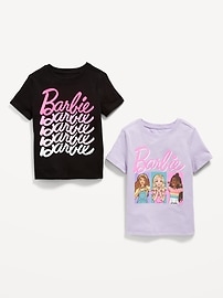 View large product image 3 of 3. Barbie™ Unisex Graphic T-Shirt 2-Pack for Toddler