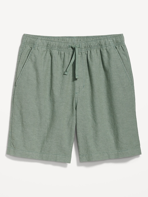 Image number 4 showing, Linen-Blend Jogger Shorts -- 7-inch inseam