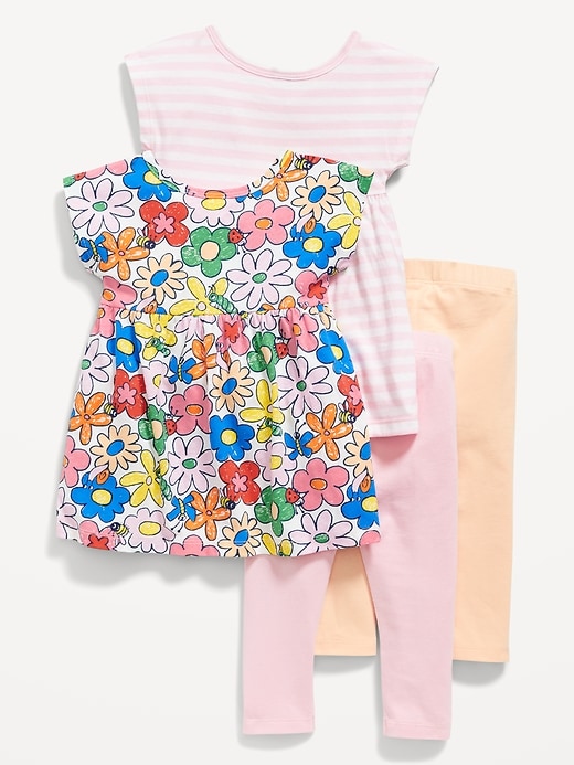 View large product image 2 of 3. Short-Sleeve Dress & Leggings Set for Baby