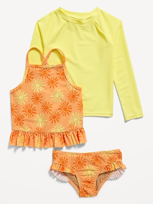 View large product image 1 of 2. 3-Piece Rashguard Cami Swim Set for Toddler & Baby