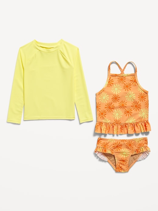 View large product image 2 of 2. 3-Piece Rashguard Cami Swim Set for Toddler & Baby