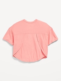 View large product image 4 of 4. Cloud 94 Soft Go-Dry Cool Cropped T-Shirt for Girls