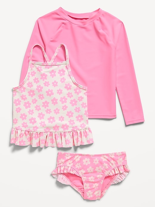 View large product image 1 of 3. 3-Piece Rashguard Cami Swim Set for Toddler & Baby