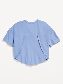 View large product image 4 of 4. Cloud 94 Soft Go-Dry Cool Cropped T-Shirt for Girls