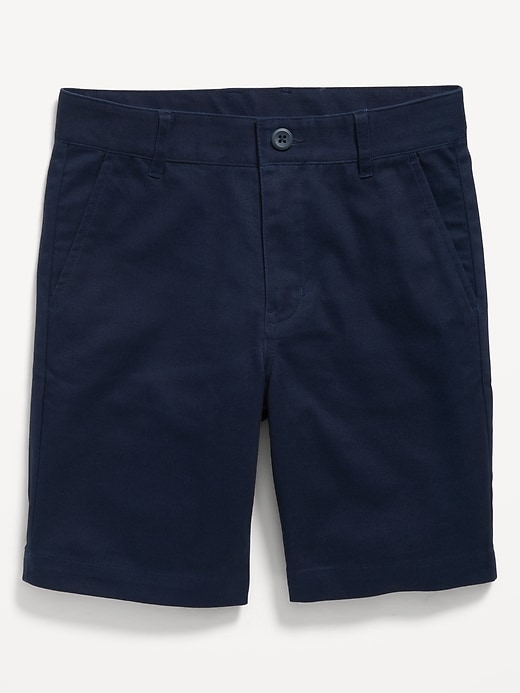 Old Navy Built-In Flex Twill Straight Uniform Shorts for Boys (At