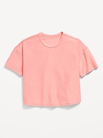 View large product image 3 of 4. Cloud 94 Soft Go-Dry Cool Cropped T-Shirt for Girls
