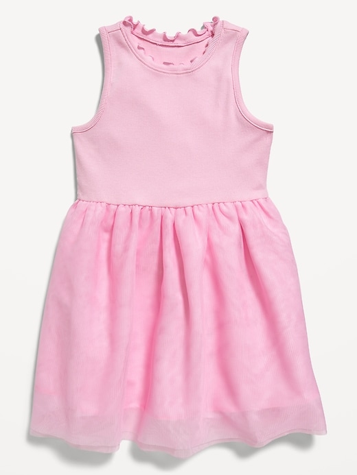 View large product image 1 of 2. Sleeveless Fit and Flare Tutu Dress for Toddler Girls