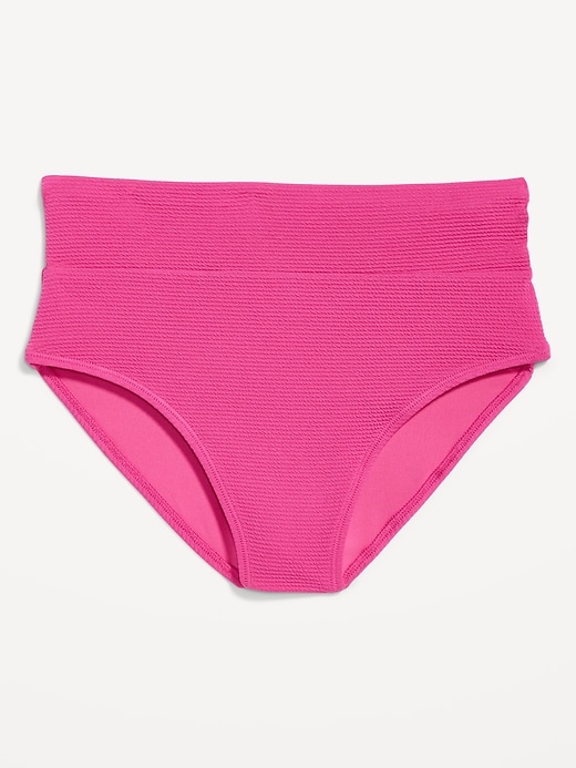 Image number 4 showing, High-Waisted French-Cut Bikini Swim Bottoms
