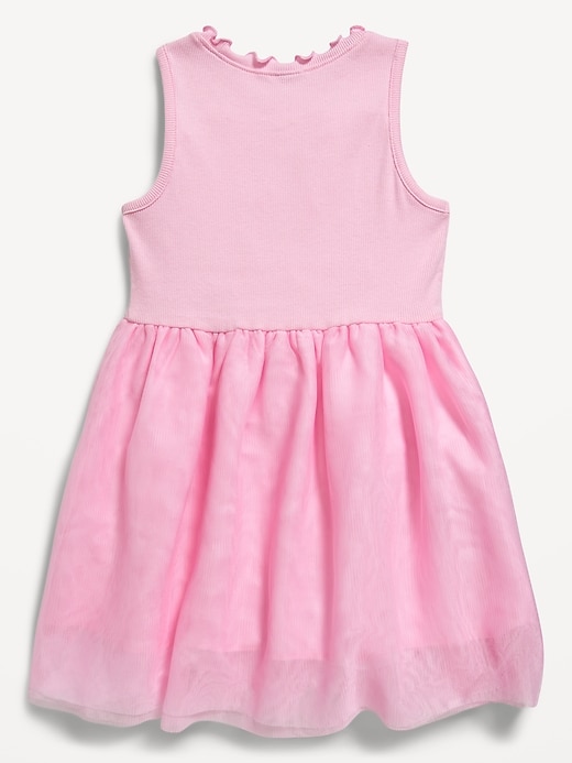View large product image 2 of 2. Sleeveless Fit and Flare Tutu Dress for Toddler Girls