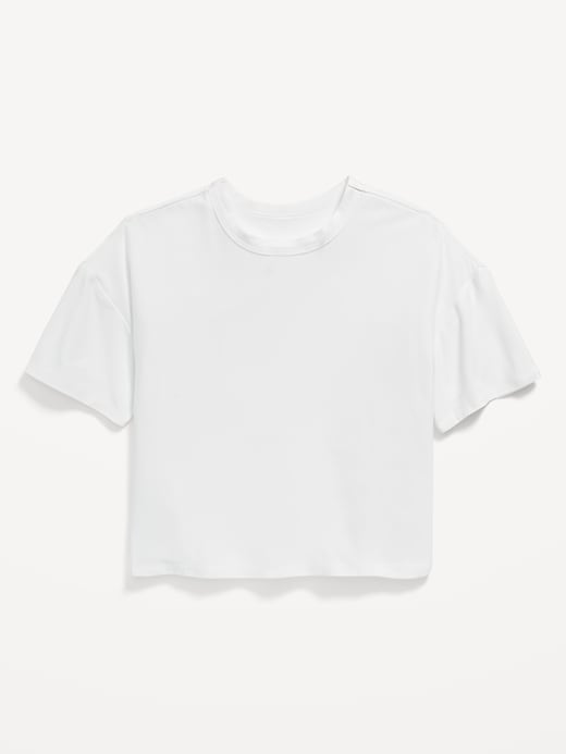 View large product image 1 of 2. Cloud 94 Soft Go-Dry Cool Cropped T-Shirt for Girls