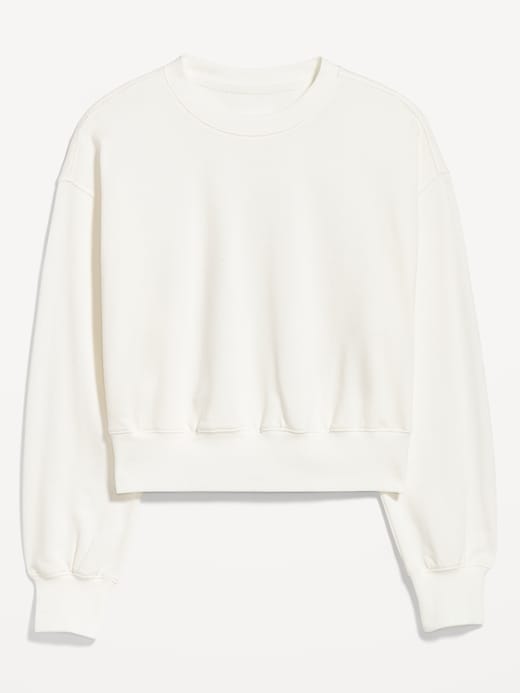 Image number 4 showing, Drop-Shoulder Crop Sweatshirt