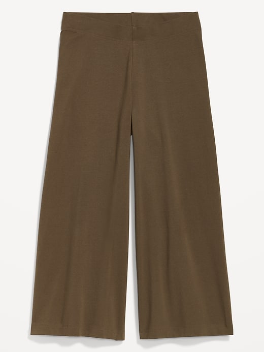 Image number 4 showing, High-Waisted Wide Leg Cropped Leggings